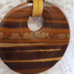 All natural stone pendant